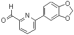 结构式 CAS# 834884-78-5, 6-(1,3-苯并二氧戊环-5-基)-2-吡啶甲醛