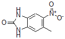 structure of CAS# 83573-62-0, 1,3-Dihydro-5-Methyl-6-Nitro-2H-Benzimidazol-2-One