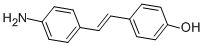 structure of CAS# 836-44-2, 4'-Amino-4-Hydroxystilbene;4-[(E)-2-(4-Aminophenyl)Ethenyl]Phenol;4-AMINO-4''-HYDROXYSTILBENE 98%;4-AMINO-4'-HYDROXY STILBENE