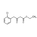 structure of CAS# 83657-82-3, Ethyl 4-(2-chlorophenyl)-3-oxobutanoate;4-(2-Chloro-phenyl)-3-oxo-butyric acid ethyl ester;4-(2-CHLORO-PHENYL)-3-OXO-BUTYRICACIDETHYLESTER