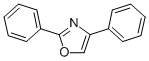 structure of CAS# 838-41-5, 2,4-Diphenyloxazole;2,4-Di(Phenyl)Oxazole;Diphenyloxazole