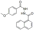 structure of CAS# 83833-17-4, 2'-(4-Methoxybenzoyl)-1-Naphthohydrazide;N'-[(4-Methoxyphenyl)-Oxomethyl]-1-Naphthalenecarbohydrazide;N'-(4-Methoxyphenyl)Carbonylnaphthalene-1-Carbohydrazide;Zinc00321025