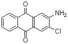 structure of CAS# 84-46-8, 2-Amino-3-Chloro-Anthraquinon;2-Amino-3-Chloro-Anthracene-9,10-Dione;2-Amino-3-Chloro-9,10-Anthraquinone;3-X-2-Aa