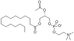 structure of CAS# 84062-61-3, (S]-7-(Acetyloxy)-4-Hydroxy-N,N,N-Trimethyl-10-Oxo-3,5,9-Trioxa-4-Phosphapentacosan-1-Aminium Inner salt 4-Oxide;[(2S)-2-Acetoxy-3-Hexadecanoyloxy-Propyl] 2-Trimethylammonioethyl Phosphate;[(2S)-2-Acetoxy-3-(1-Oxohexadecoxy)Propyl] 2-Trimethylammonioethyl Phosphate;[(2S)-2-Acetyloxy-3-Hexadecanoyloxy-Propyl] 2-Trimethylazaniumylethyl Phosphate