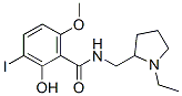 CAS 登录号：84226-06-2， N-[(1-乙基-2-吡咯烷基)甲基]-2-羟基-3-碘-6-甲氧基-苯甲酰胺