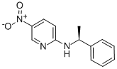 结构式 CAS# 84249-39-8, (S)-(-)-2-(alpha-甲基苄基氨基)-5-硝基吡啶