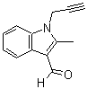 结构式 CAS# 842973-82-4, 2-甲基-1-(2-丙炔-1-基)-1H-吲哚-3-甲醛