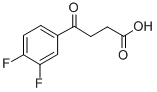 structure of CAS# 84313-94-0, 4-(3,4-Difluorophenyl)-4-Oxobutyric Acid;4-(3,4-DIFLUOROPHENYL)-4-OXOBUTYRIC ACID