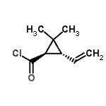 CAS#: 84368-72-9， (1R,3R)-2,2-Dimethyl-3-vinylcyclopropanecarbonyl chloride