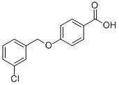 结构式 CAS# 84403-70-3, 4-[(3-氯苯基)甲氧基]-苯甲酸