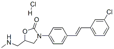 CAS 登录号：84459-97-2， 3-[4-[(E)-2-(3-氯苯基)乙烯基]苯基]-5-(甲基氨基甲基)恶唑烷-2-酮盐酸盐