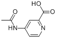 structure of CAS# 84487-16-1, 4-(Acetylamino)-2-Pyridinecarboxylic Acid
