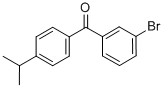 结构式 CAS# 844879-27-2, 3-溴-4'-异丙基二苯甲酮