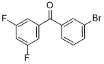 结构式 CAS# 844879-37-4, 3-溴-3',5'-二氟二苯甲酮