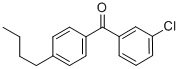 structure of CAS# 844884-93-1, 4-n-Butyl-3'-Chlorobenzophenone;4-(1-BUTYL)-3'-CHLOROBENZOPHENONE;4-N-BUTYL-3'-CHLOROBENZOPHENONE