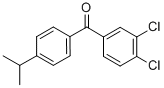 结构式 CAS# 844885-26-3, 3,4-二氯-4'-异丙基二苯甲酮