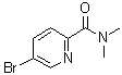 structure of CAS# 845305-86-4, 5-Bromo-N,N-dimethyl-2-pyridinecarboxamide;5-bromo-N,N-dimethylpicolinamide;5-Bromopyridine-2-carboxylic acid dimethylamide