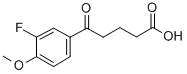 结构式 CAS# 845781-33-1, 5-(3-氟-4-甲氧基苯基)-5-氧代戊酸