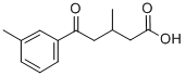 结构式 CAS# 845781-36-4, 5-(3-甲基苯基)-3-甲基-5-氧代戊酸