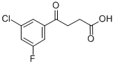结构式 CAS# 845790-47-8, 4-(3-氯-5-氟苯基)-4-氧代丁酸