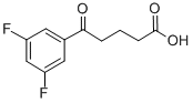 结构式 CAS# 845790-50-3, 5-(3,5-二氟苯基)-5-氧代戊酸