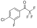 structure of CAS# 845823-15-6, 4'-Chloro-2,2,2,3'-Tetrafluoroacetophenone;1-(4-CHLORO-3-FLUORO-PHENYL)-2,2,2-TRIFLUORO-ETHANONE;4'-CHLORO-2,2,2,3'-TETRAFLUOROACETOPHENONE
