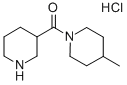 结构式 CAS# 845885-84-9, (4-甲基哌啶基)(3-哌啶基)甲酮盐酸盐