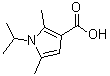 structure of CAS# 847744-27-8, 1-Isopropyl-2,5-dimethyl-1H-pyrrole-3-carboxylic acid;1-isopropyl-2,5-dimethyl-1H-pyrrole-3-carboxylic acid;1-ISOPROPYL-2,5-DIMETHYL-1H-PYRROLE-3-CARBOXYLICACID;2,5-dimethyl-1-(methylethyl)pyrrole-3-carboxylic acid