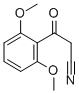 structure of CAS# 847951-47-7, 2,6-Dimethoxybenzoylacetonitrile;2,6-DIMETHOXY-BETA-OXO-BENZENEPROPANENITRILE;2,6-DIMETHOXYBENZOYLACETONITRILE