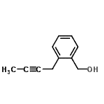 CAS 登录号：84801-09-2， [2-(2-丁炔-1-基)苯基]甲醇