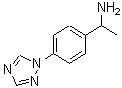 结构式 CAS# 848068-69-9, 1-[4-(1H-1,2,4-三唑-1-基)苯基]乙胺
