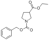 结构式 CAS# 848413-99-0, 1,3-吡咯烷二羧酸 3-乙基 1-苄基酯