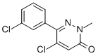 结构式 CAS# 849021-00-7, 5-氯-6-(3-氯苯基)-2-甲基哒嗪-3(2H)-酮