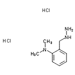 结构式 CAS# 849021-12-1, 2-(肼基甲基)-N,N-二甲基苯胺二盐酸盐