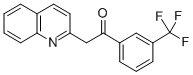 结构式 CAS# 849021-38-1, 2-喹啉-2-基-1-[3-(三氟甲基)苯基]乙酮
