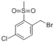 structure of CAS# 849035-64-9, 1-(Bromomethyl)-4-Chloro-2-(Methylsulfonyl)Benzene;1-(Bromomethyl)-4-Chloro-2-(Methylsulphonyl)Benzene, 2-(Bromomethyl)-5-Chlorophenyl Methyl Sulphone;4-Chloro-2-(Methylsulphonyl)Benzyl Bromide