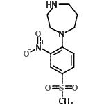 结构式 CAS# 849035-89-8, 1-[4-(甲基磺酰基)-2-硝基苯基]-1,4-二氮杂环庚