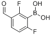 结构式 CAS# 849062-09-5, 2,6-二氟-3-甲酰基苯硼酸