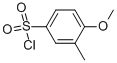 structure of CAS# 84910-98-5, 4-Methoxy-3-Methyl-Benzenesulfonyl Chloride;4-Methoxy-3-Methylbenzenesulfonyl Chloride(SALTDATA: FREE);Benzenesulfonyl Chloride, 4-Methoxy-3-Methyl-;4-METHOXY-3-METHYL-BENZENESULFONYL CHLORIDE