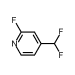 结构式 CAS# 84940-51-2, 4-(二氟甲基)-2-氟吡啶