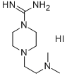 结构式 CAS# 849777-24-8, 4-[2-(二甲基氨基)乙基]哌嗪-1-甲脒氢碘酸盐