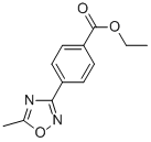 结构式 CAS# 850375-01-8, 4-(5-甲基-1,2,4-恶二唑-3-基)苯甲酸乙酯