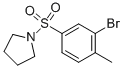 structure of CAS# 850429-75-3, 1-(3-Bromo-4-Methylphenylsulfonyl)Pyrrolidine;1-(3-Bromo-4-Methyl-Phenyl)Sulfonylpyrrolidine;Zinc04369327