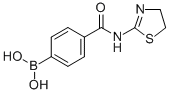 结构式 CAS# 850568-30-8, N-(噻唑啉-2-基)4-硼酸基苯甲酰胺