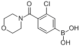 结构式 CAS# 850589-49-0, 3-氯-4-(吗啉-4-羰基)苯硼酸