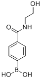 结构式 CAS# 850593-04-3, 4-(2-羟基乙基氨基甲酰)苯硼酸