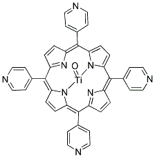 CAS 登录号：85183-87-5， 氧代[5,10,15,20-四(4-吡啶基)卟啉]钛(IV)
