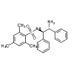 structure of CAS# 852212-90-9, N-[(1R,2R)-2-Amino-1,2-diphenylethyl]-2,4,6-trimethylbenzenesulfonamide;(1R,2R)-N<wbr>-(2,4,6-T<wbr>RIMETHYLP<wbr>HENYLSULF<wbr>ONYL)-1,2<wbr>-DIPHENYL<wbr>ETHANE-1,<wbr>2-DIAMINE;(1R,2R)-N<wbr>-(2-Amino<wbr>-1,2-diph<wbr>enylethyl<wbr>)-2,4,6-t<wbr>rimethylb<wbr>enzenesul<wbr>fonamide