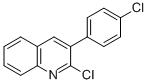 结构式 CAS# 85274-81-3, 2-氯-3-(4-氯苯基)喹啉