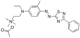 CAS 登录号：85283-75-6， [2-[乙基[3-甲基-4-[(3-苯基-1,2,4-噻二唑-5-基)偶氮]苯基]氨基]乙基]三甲基铵乙酸盐